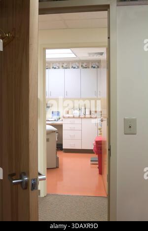 Doctor's exam examination room in hospital clinic, doctors office. Philadelphia, USA Stock Photo