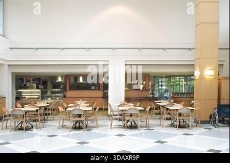 Hospital cafeteria, Philadelphia USA Stock Photo