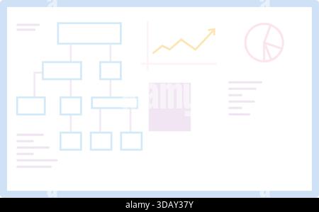 Web dashboard icon. Control panel with ui elements isolated on white background Stock Vector