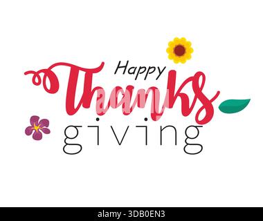 Happy Thanksgiving Typography Vector Design Stock Vector