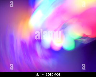 Festive background in vibrant neon and pastel colors no focus. Fluid effect background with pastel blur in psychedelic colors. Stock Photo