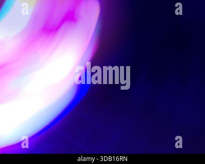 Digital technology world abstract defocused motion bokeh background. Soft luminous circuits flow with a sense of energy. Stock Photo