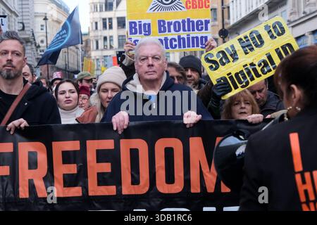 London, UK. 13th Dec 2025. People take part in the No to digital ID march and rally in London.  David Icke,.  Credit: Matthew Chattle/Ģ����ý Live News Stock Photo