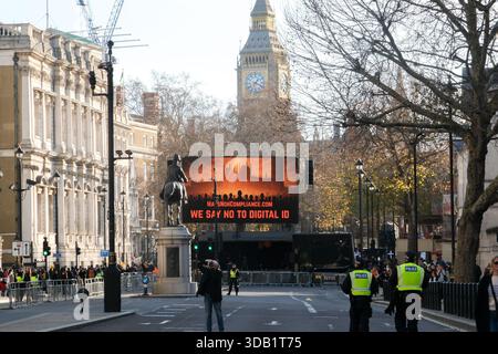London, UK. 13th Dec 2025. People take part in the No to digital ID march and rally in London.    Credit: Matthew Chattle/Ģ����ý Live News Stock Photo