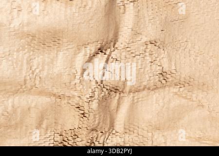 Shredded cardboard packaging abstract background texture. Full frame Stock Photo