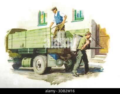 Coal miners unload coal from a freight car. Coal miners unload coal from a freight car. Coal mining is the process of extracting coal from the ground or from a mine. Coal is valued for its energy content and since the 1880s has been widely used to generate electricity. In the United Kingdom and South Africa, a coal mine and its structures are a colliery, a coal mine is called a pit , and above-ground mining structures are referred to as a pit head . In Australia, colliery generally refers to an underground coal mine. Stock Photo