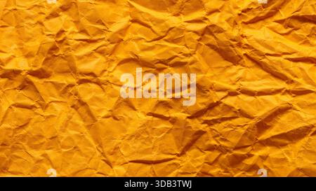 Wrinkled Abstract Background of Golden Orange Creative Material Stock Photo