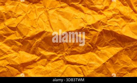 Wrinkled Abstract Background of Golden Orange Creative Material Stock Photo