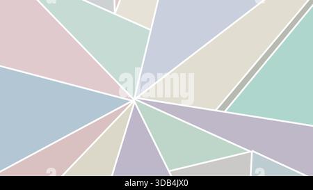 Layered pastel triangles forming subtle abstract patterns Stock Vector