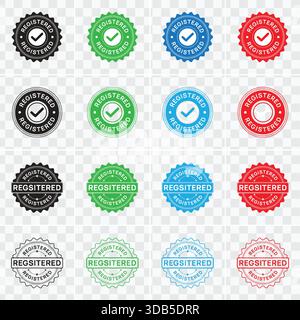 Approved stamp. seal imprint approve. approval permit badge, label. accepted sticker. confirm certificate Stock Vector