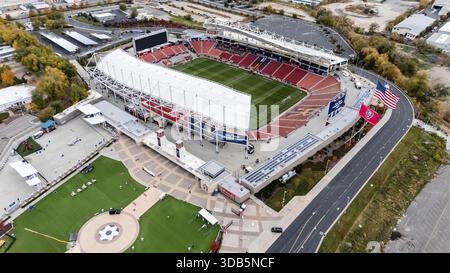 Aerial View Of America First Field, Home Of Major Leauge Soccer Club ...