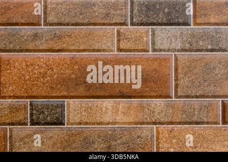 background of brown ceramic tile Stock Photo