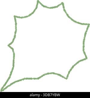 Hand Drawn Crayon Speech Bubble Sketch Stock Vector
