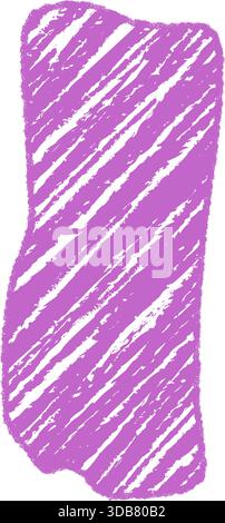 Organic Chalk Squiggle Textbox Frame Stock Vector