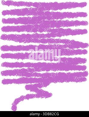 Purple Crayon Scribble Speech Bubble Box Stock Vector