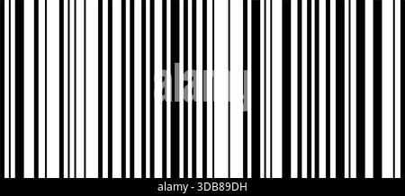 Barcode sticker template isolated on white background. Bar code mockup. Visual data digital representation with product or event information. Vector Stock Vector