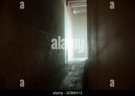 Tall Hallway Stock Photo