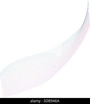 Glowing wave lines, perfect for direct use in design of clip arts, stickers, banners, posters, social media share or presentations. Stock Vector