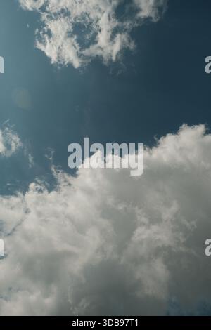 Powerful cloudscape showing a brewing storm, hinting at dramatic weather and atmospheric beauty. Stock Photo