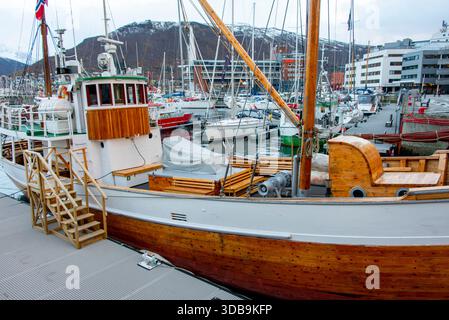 Harbour of Tromso - Norway Stock Photo