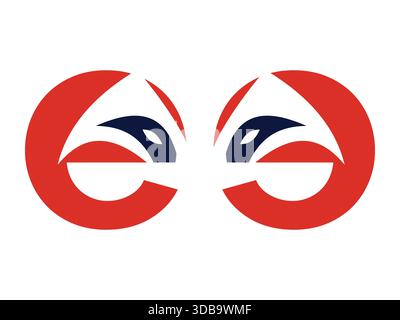 Elegant initial letter EE combined with a creative fox icon, perfect for modern vector design, identity, and digital projects. Stock Vector