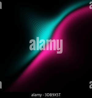 Vibrant abstract gradient with glowing color waves Stock Photo
