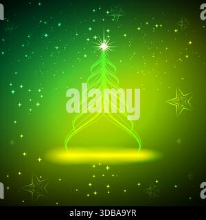 Merry Christmas and Happy New Year background. Vector illustration. Background with Christmas element. Vector illustration holiday season template. Stock Vector