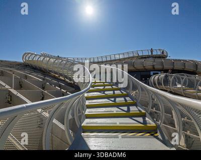 Visitors walk along a wooden path by the river Stock Photo - Alamy