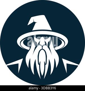 Wizard logo icon design illustration Stock Vector