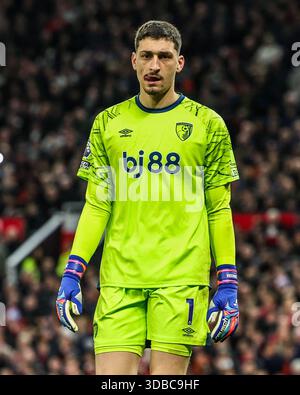 Bournemouth goalkeeper Djordje Petrovic during the Premier League match