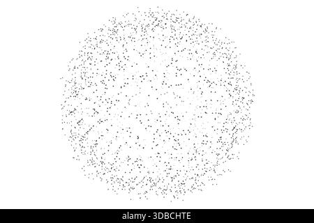 Abstract Plexus sphere or circle. Dots connected by lines. Technology abstract background. Minimalist mesh backdrop. Abstract polygonal shape. Stock Vector