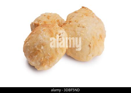 Studio shot of handmade sourdough rolls cut out against a white background Stock Photo