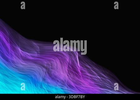 Abstract blurred light on the black background Stock Photo