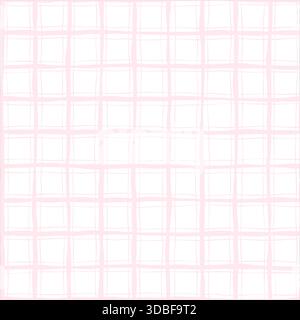 Checkered Grid Line Plaid Line Background Seamless Pattern For Girly Menu Or Wrap Backround Stock Vector