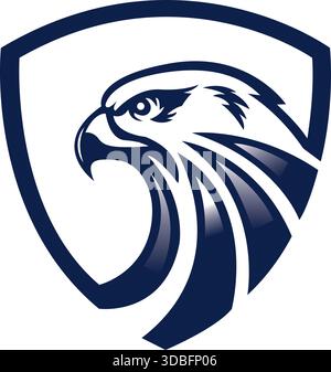 Eagle Shield Logo Design for Security Business and Protection Vector Icon Stock Vector