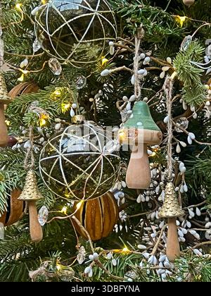 Christmas tree decorations Stock Photo