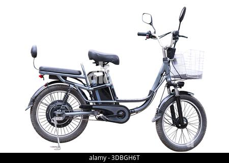 Electric bicycle isolated on white background Stock Photo