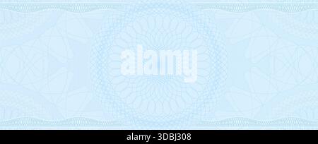 Checkbook cheque voucher and money guilloche Stock Vector