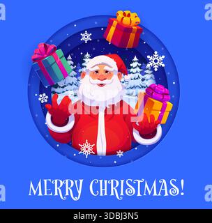 Christmas holiday frame with paper cut style snowflakes. Dark blue ...
