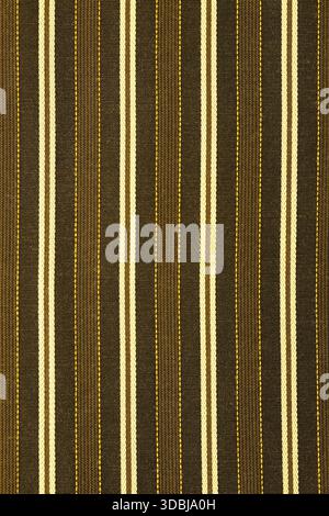 Abstract background with brown and white striped fabric Stock Photo
