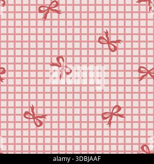 Bow Grid Folk Pattern vector Stock Vector