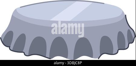 Silver bottle cap closing beverage drink container Stock Vector
