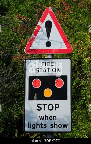 Firefighter Stop Sign Fire station warning sign, stop light sign, traffic lights, traffic ...