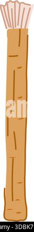 Miswak natural toothbrush stick promoting oral hygiene Stock Vector