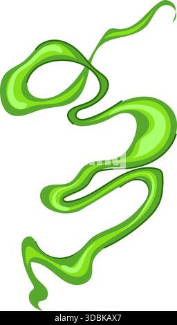 Toxic green gas cloud spreading as abstract vapor Stock Vector