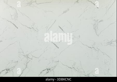 Elegant white marble tiled surface with grey veins Stock Photo
