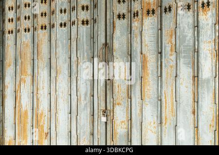 Sliding door vintage rusty door Stock Photo