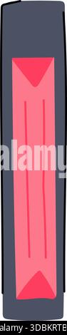 Vhs tape cassette vintage analog video media Stock Vector