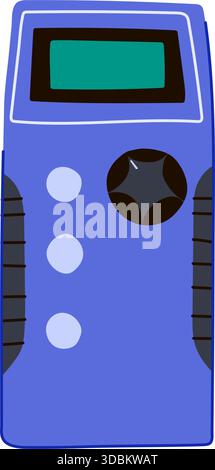 Handheld electric multimeter for measuring voltage current resistance Stock Vector
