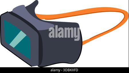 Welding glasses protecting eyes with a dark visor Stock Vector